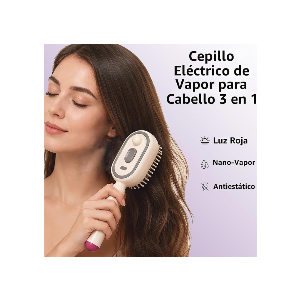 peine de masaje electrico con vapor