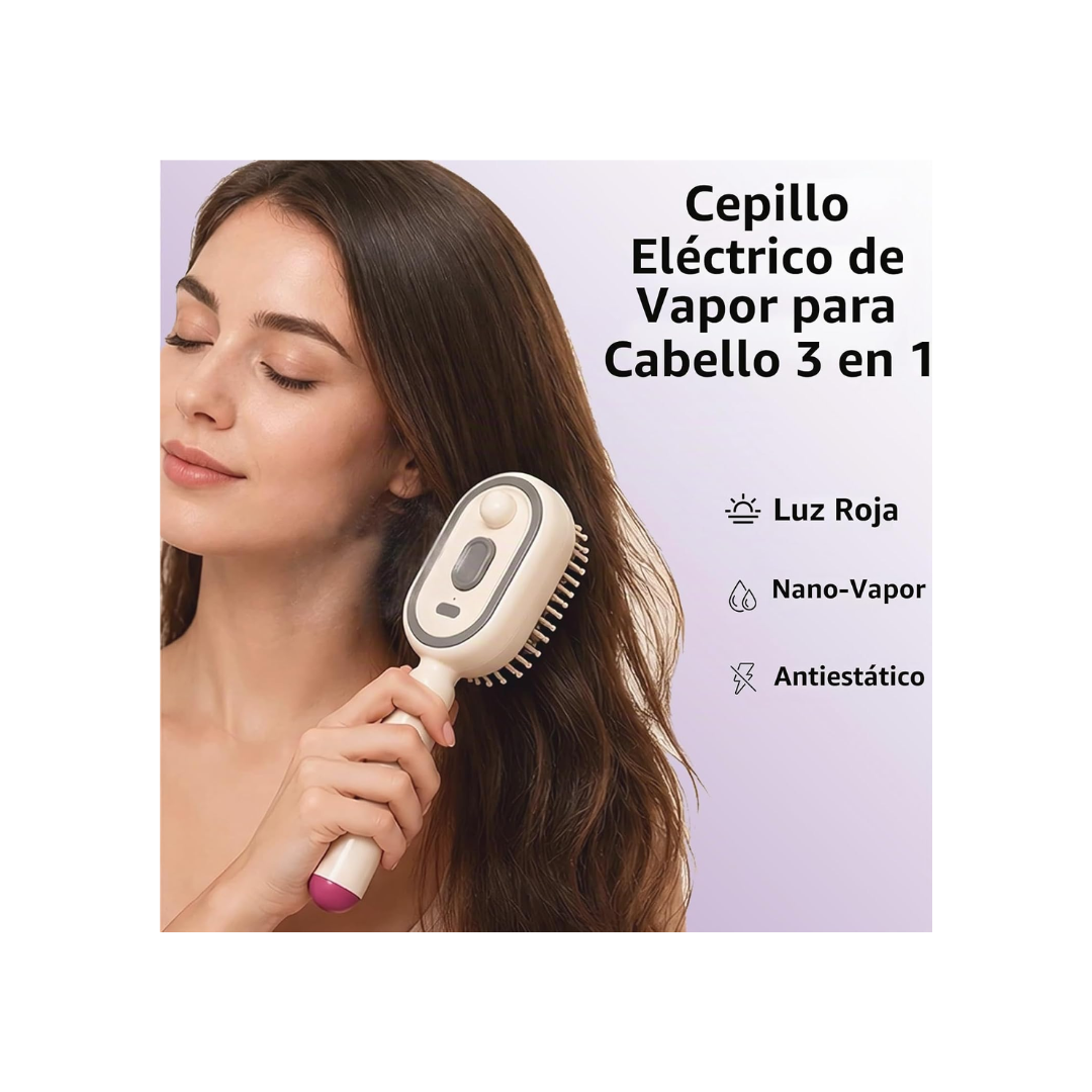 peine de masaje electrico con vapor