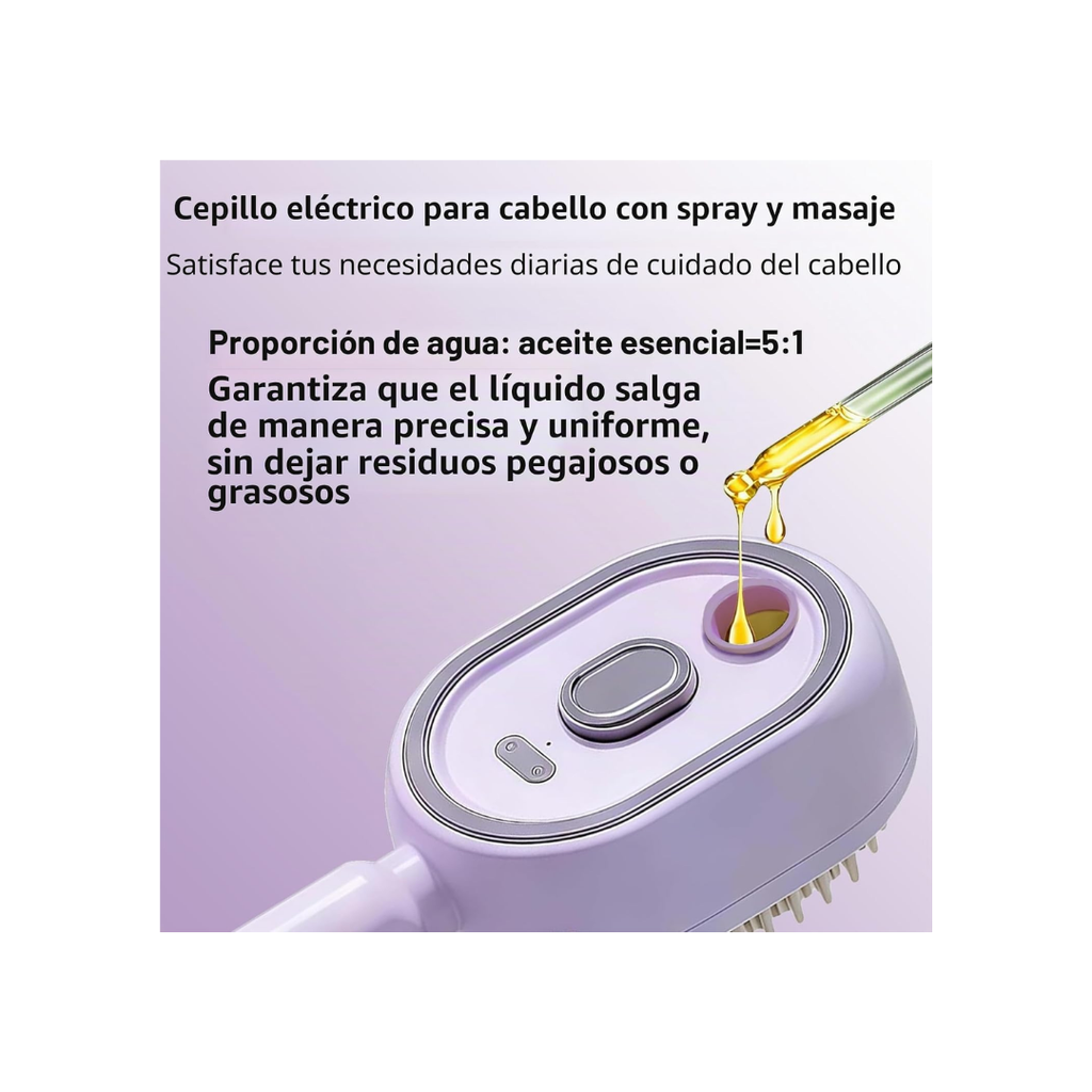 peine de masaje electrico con vapor