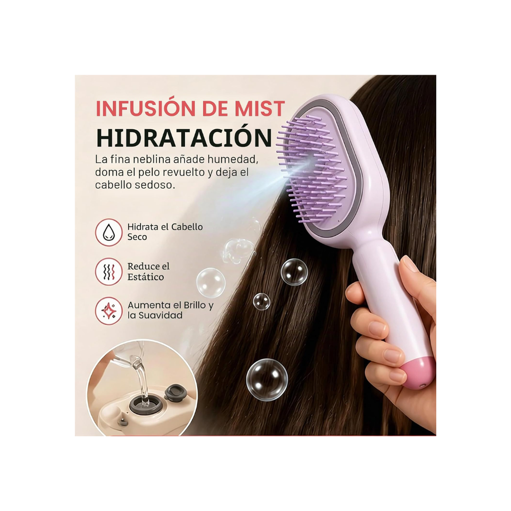 peine de masaje electrico con vapor